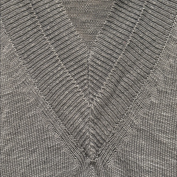 Free People - Hannah Oversized double v-neck sleeveless sweater. Blue. Size XS - Picture 3 of 14